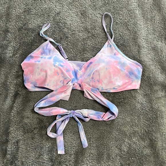 Brooklyn High Waist Slimming Design Bikini, Size XL, Tie Dye Cotton Candy - Picture 2 of 8